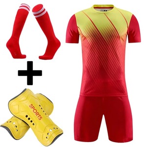 ชุดเสื้อเจอร์ซีย์ฟุตบอลชายใหม่2024ชุดเสื้อและชุดวอร์มสำหรับเด็กชุดกีฬาแบบไม่มีลวดลายสำหรับทีม - Product Image 5