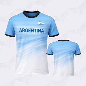 Maillot de football argentin de dernière génération 2026, design personnalisé, prix bas, t-shirt pour les fans - Product Image 3
