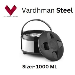 Vente en gros de marmites isothermes en acier inoxydable de 1000 ml, grande boîte chaude avec couvercle en plastique, facile à transporter, casserole pour cuisiner des aliments - Product Image 5