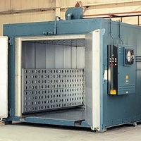 Four de séchage industriel robuste en aluminium avec moteur à roulement PLC, haute capacité, pour séchage à air chaud d'électronique, 200°C, 380V/460V