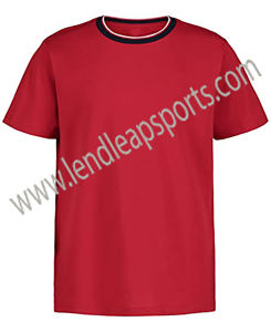 Camiseta deportiva de manga corta con estampado personalizado para hombre, camiseta de poliéster en blanco con logotipo de sublimación, tela de punto con patrón sólido - Product Image 5