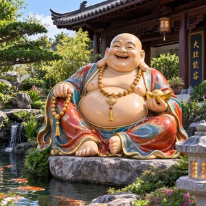 Adornos de <span class=keywords><strong>Buda</strong></span> Maitreya de Gran Volumen para el Hogar y la Sala de Estar, Atraen la Riqueza, <span class=keywords><strong>Buda</strong></span> Maitreya Bodhisattva - Product Image 4
