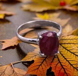 Anillo de declaración de estilo clásico para mujer, hecho a mano, Plata de Ley 925, ajuste de bisel de piedras preciosas de rubí rojo para fiestas, aniversarios - Product Image 4