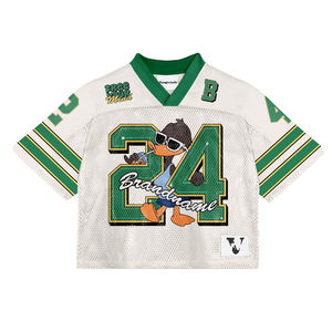 Custom Logo Sports Whosale Oversize Football Street Fashion T-<b>shirt</b> <b>Men</b> Mesh Boxy Soccer Jersey Set <b>Men</b> T <b>Shirts</b> - Product Image 1