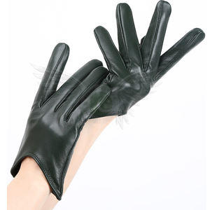Gants en cuir noir pour hommes, accessoires à la mode, utilisation quotidienne, fête, à la mode, 2020 - Product Image 2