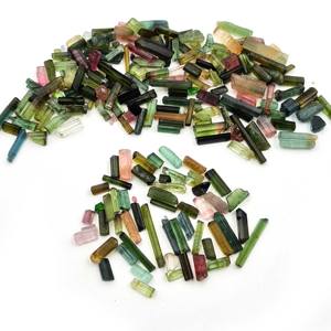 Tourmaline crayon brut 100 CT Tourmaline naturelle pierre précieuse en vrac brute, Tourmaline multicolore brute pour l'artisanat des bijoux - Product Image 3