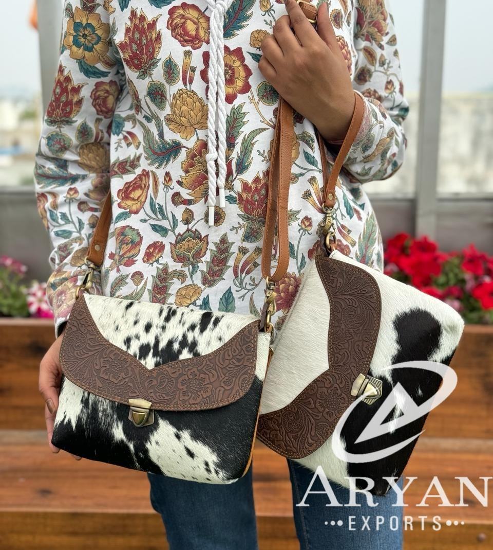 Brown With Embossed Print