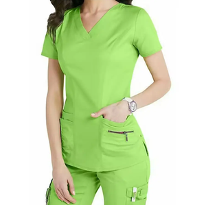 Combinaison de jogging confortable avec logo personnalisé pour femmes, uniforme d'infirmière, vêtements de détente de haute qualité en tissu extensible - Product Image 2