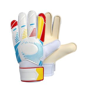 Guanti da portiere resistenti per calcio con zone per dita traspiranti in lattice aderente e cinghie regolabili per una vestibilità sicura - Product Image 2