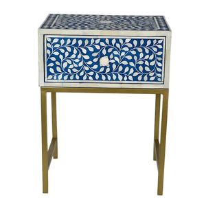 Gabinete de lujo de 3 cajones con diseño de acento de nácar Hotel hogar sala de estar decoración cajones hechos a mano - Product Image 4