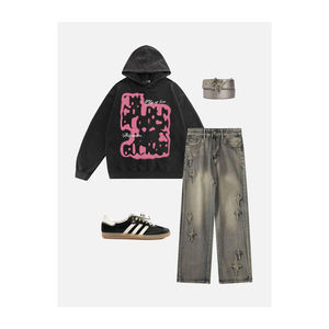 Keplar Enterprises' Sweatshirts surdimensionnés 100% coton pour hommes brodés Street Wear Hoodies pour l'hiver - Product Image 4