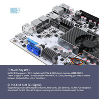 Carte mère NAS CWWK M8 avec processeur N150, 10GbE, 8 baies, Mini ITX, DDR5, 2 x NVMe, USB-C 10 Gbps, carte serveur N300