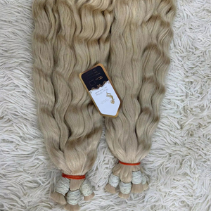 100% Trinh Nữ tóc con người phần mở rộng lượn sóng phong cách Việt Nam không rụng chưa qua chế biến bện tóc với đôi rút ra kết thúc số lượng lớn Cổ Phiếu - Product Image 4