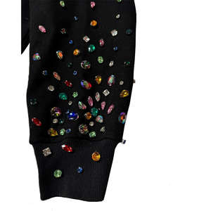 Custom Heavyweight Zip up <b>Hoodie</b> 500 Gsm Rhinestone <b>Hoodie</b> Blank <b>Hoodie</b> for Men Hoodies And Sweatshirts Rhinestone <b>Hoodie</b> - Product Image 4