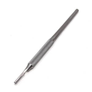 Poignée de scalpel de qualité supérieure #3 Design en acier inoxydable pour la chirurgie Taille de montage 9-16 Lames de scalpel Instruments médicaux manuels - Product Image 1