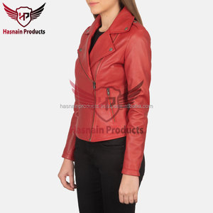 Chaquetas de Cuero de Piel de Oveja de Primera Calidad para Mujer, Personalizadas OEM ODM, Transpirables, Impermeables, Resistentes al Viento, Colores Modernos, Tallas Personalizadas - Product Image 2