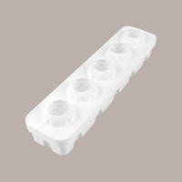3D siliconen mal met 5 holtes voor realistisch fruitbos en ananas 60x73mm Bak- en patisseriegereedschap Vaatwasmachinebestendig