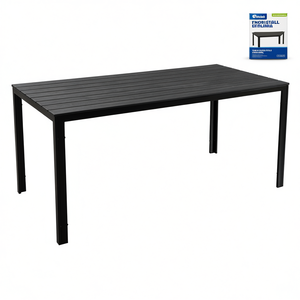 Mesa de Exterior Fija de Hierro Antracita Amicasa ROMA 156x78x74cm SAK 156 Mesas Producto - Product Image 2