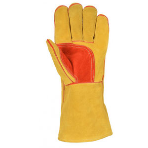 Gants de soudage personnalisés en cuir de chèvre noir de qualité supérieure/Nouveau dernier design 2025 Gants de soudage - Product Image 6