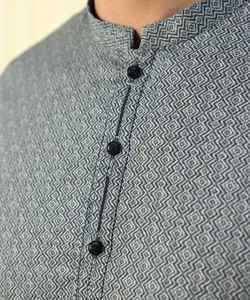 Mode avant hommes 100% coton uni Simple Shalwar Kameez Premium Grade tendance tenue kurta pyjama hommes pyjama kurta - Product Image 5