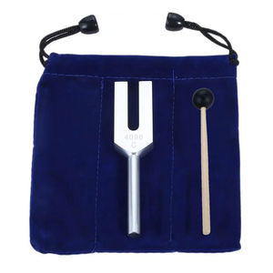 Diapasón de acero inoxidable Angel Tuning de 4096 Hz con martillo de silicona, bolsa de almacenamiento suave y set de diagnóstico - Product Image 1