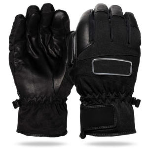 Gants de bating de baseball de couleur grise et blanche personnalisés Gants de frappeur de baseball en cuir antidérapants à longue manchette - Product Image 2