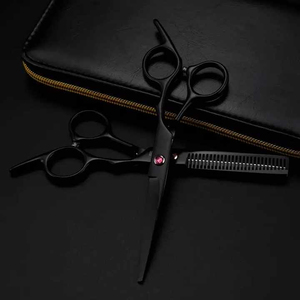 Ciseaux de coiffure professionnels amincissants ensemble de ciseaux de coiffeur ciseaux de coupe de cheveux Salon cisailles à cheveux taux de gros OEM - Product Image 2