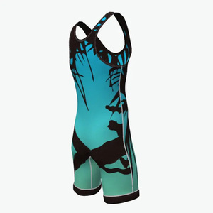 Camiseta de lucha libre de precio bajo personalizada al por mayor, camiseta de lucha libre sublimada de tela ligera clásica de secado rápido - Product Image 6