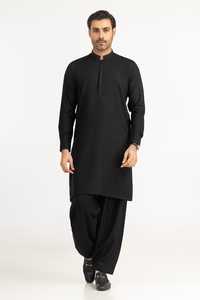 Salwar Pakistaní para Hombre, Color Negro Sólido, Nuevo Estilo, Talla Grande, Transpirable, 100% Poliéster/Algodón de Alta Calidad y Cómodo - Product Image 4