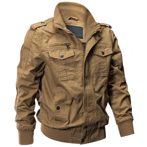 ราคาขายส่ง เสื้อแจ็คเก็ตผู้ชายแบบมีซิป คอตั้ง สไตล์ลำลอง สำหรับฤดูหนาว เสื้อแจ็คเก็ตคาร์โก้แบบซักสำหรับกิจกรรมกลางแจ้ง พร้อมบริการ OEM - Product Image 1