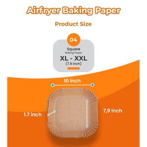Bido Heavy Duty Greaseproof Parchment Paper Liners Non-Stick and Heat Resistant for <b>Air</b> <b>Fryer</b> - Product Image 4