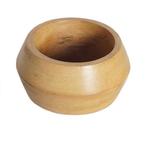 Anneau de serviette en perles de bois naturel marron pour décoration de noël et de mariage - Product Image 5