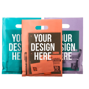 Bolsas de fuelle laterales con asa troquelada de PE impresas personalizadas de alta calidad para uso en supermercados, embalaje de compras de plástico al por mayor - Product Image 6