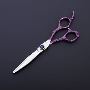 Professional Beauty Stainless Steel Right-Handed <b>Thinning</b> Barber Hair Scissors with Bent Golden Handle-SWISHER INTERNATIONAL - Product Image 4