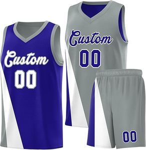 Conjuntos de Uniformes de Entrenamiento de Baloncesto Personalizados para Hombre, Transpirables, Antibacterianos, de Secado Rápido, 100% Poliéster, Colores Personalizados, Talla XS - Product Image 2