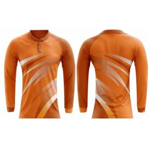 Camiseta de manga larga para mujer con estampado de críquet, tejido Cooltech, cuello con solapa, cuello redondo, secado rápido, resistente al agua, ropa duradera - Product Image 2