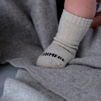 Chaussettes d'hiver pour enfants MONECO de haute qualité, personnalisées, 1 à 10 ans, en cachemire organique pur de Mongolie, luxueuses, douces, antibactériennes