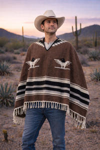 Poncho traditionnel Sarape Mexicano Saltillo - Product Image 2