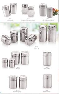 Pot d'assaisonnement magnétique en acier inoxydable personnalisé extérieur en métal poivrière et bouteille d'assaisonnement - Product Image 2