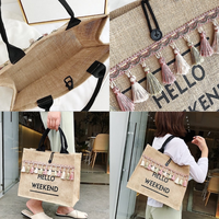 Vente en gros de sac pour femmes en jacinthe d'eau fait à la main en matériau naturel sac à provisions de haute qualité produit en Thaïlande