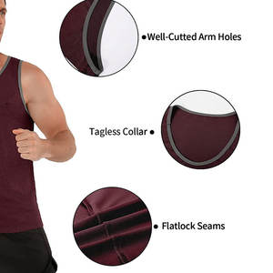Vêtements de fitness Débardeur fabriqué au Pakistan Vente directe d'usine Meilleure taille Vêtements d'été Débardeur pour hommes - Product Image 4