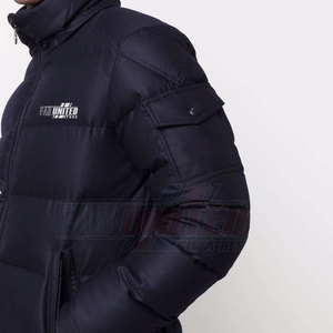 Chaqueta acolchada informal ligera para hombre Estilo acolchado cálido con cuello levantado y cremallera frontal - Product Image 4