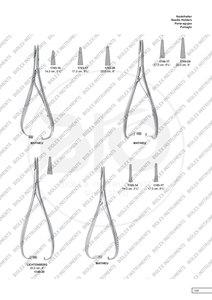 Porte-aiguille Biolex FINOCCHETTO 18cm Tc/Non TC avec inserts dorés Instruments de chirurgie des implants porte-aiguilles dentaires - Product Image 5