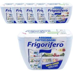 Super Action Lot de 6 déodorants parfumés 11x5x8 cm 150g Absorbeurs d'odeurs pour réfrigérateur Paquet de 6 déodorants en plastique éliminant les odeurs pour réfrigérateur - Product Image 1