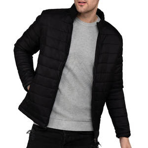Chaqueta acolchada de hombre de calle alta con cuello con capucha de manga larga directa de fábrica de alta calidad personalizada al por mayor para invierno - Product Image 1