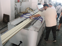 Machine d'extrusion de profil de cadre de porte de fenêtre de PVC de WPC/chaîne de production panneau de WPC