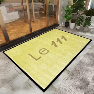 Fabriek Groothandel Logo Deur Mat Grootste Vloermat Leverancier Op Maat Bedrukt Rubber Vloermat Met Logo