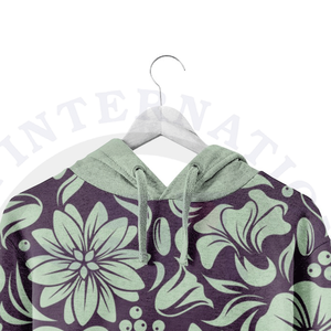 Sudaderas con capucha de algodón 100% de peso pesado para hombre, suéter con hombros caídos, ropa de calle, diamantes de imitación digitales para invierno, teñido liso - Product Image 6