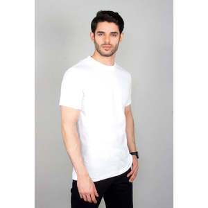 เสื้อยืดคอกลมผู้ชาย VINEY ผ้าฝ้ายเจอร์ซีย์ 100% ลายเรียบ น้ำหนักเบา 300 กรัม เสื้อยืดแฟชั่นพื้นฐาน - Product Image 3