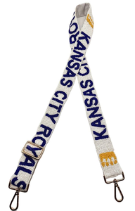 GO BIG RED beaded embroidery strap belt <b>women</b> strap belt red and black colour new collegiate licensed beaded purse strap belt - Product Image 6